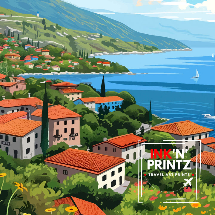 Lake Ohrid North Macedonia Travel Poster