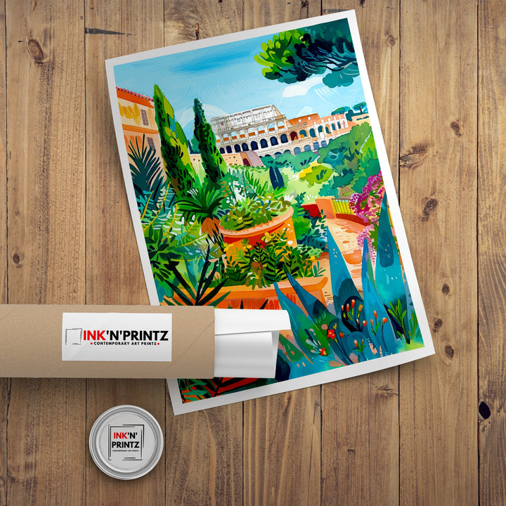 Rome Italy Travel Poster Rome Wall Art Italy Travel Poster Rome Home Decor Italy Illustration Travel Gift for Rome Italy Wall Art