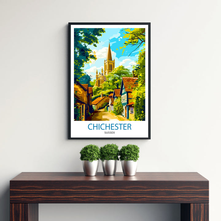 Chichester England Travel Poster