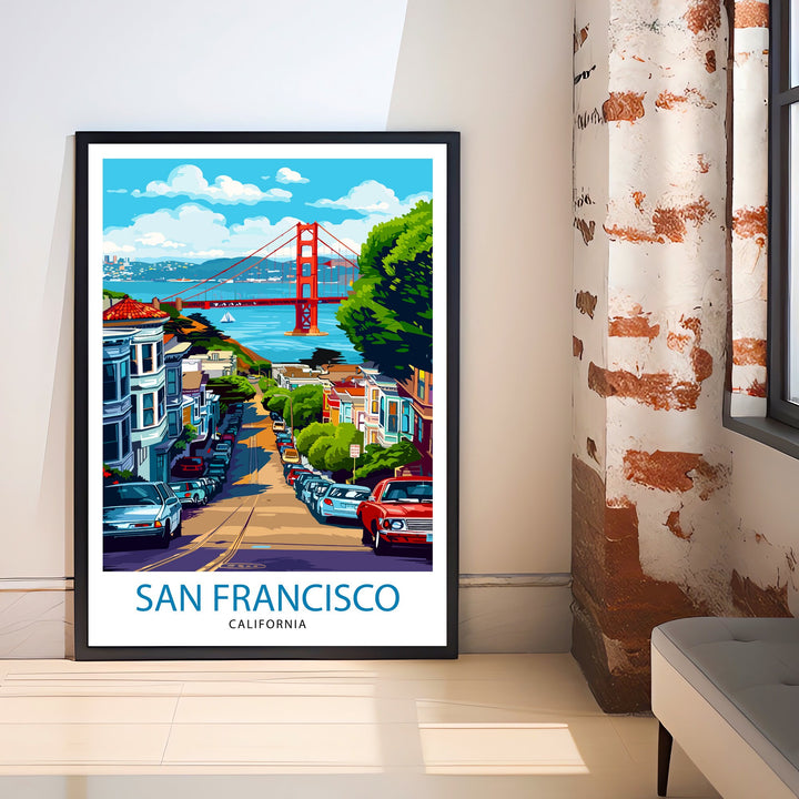 San Francisco California Travel Poster