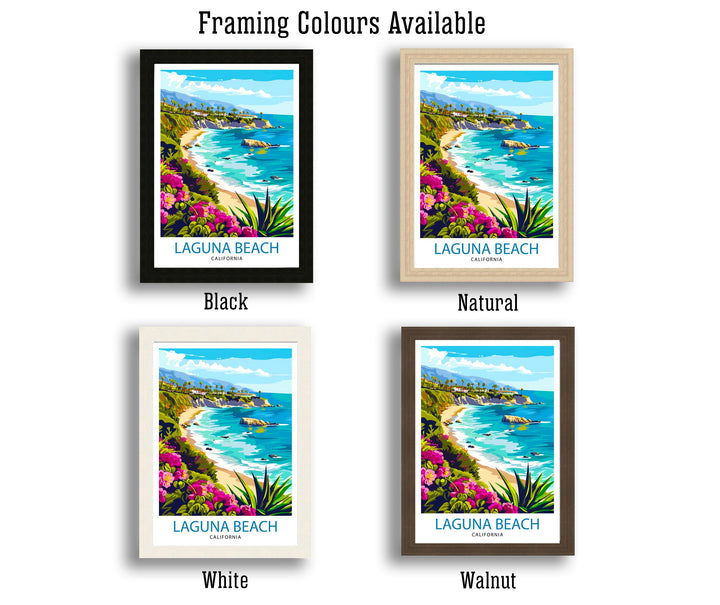 Laguna Beach California Travel Poster