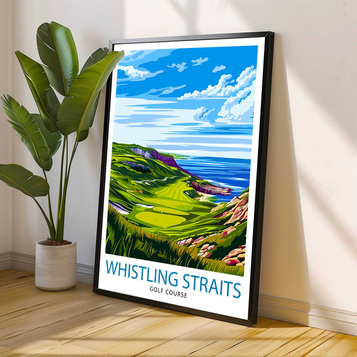 Whistling Straits Golf Course Wisconsin Travel Poster