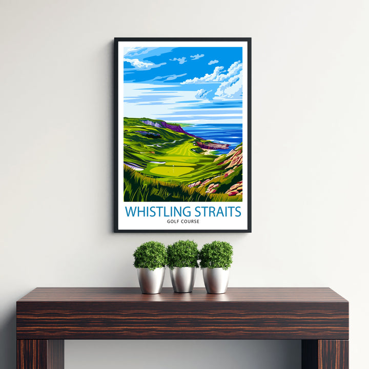 Whistling Straits Golf Course Wisconsin Travel Poster