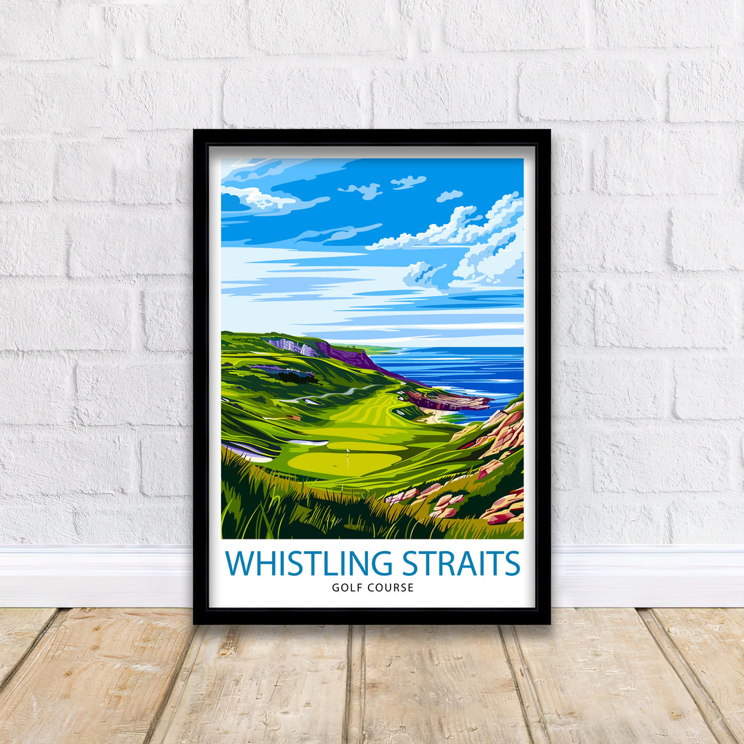 Whistling Straits Golf Course Wisconsin Travel Poster