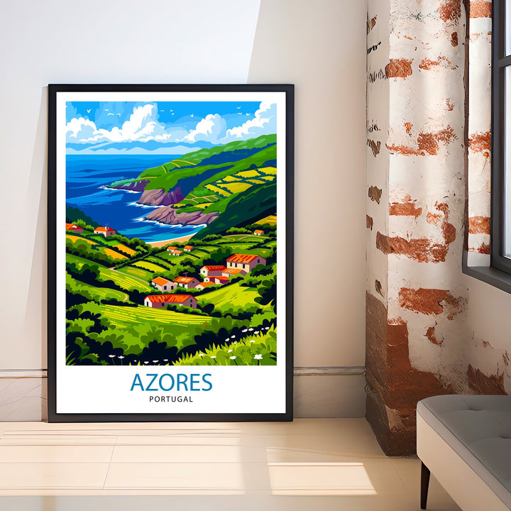 Azores Portugal Art Poster