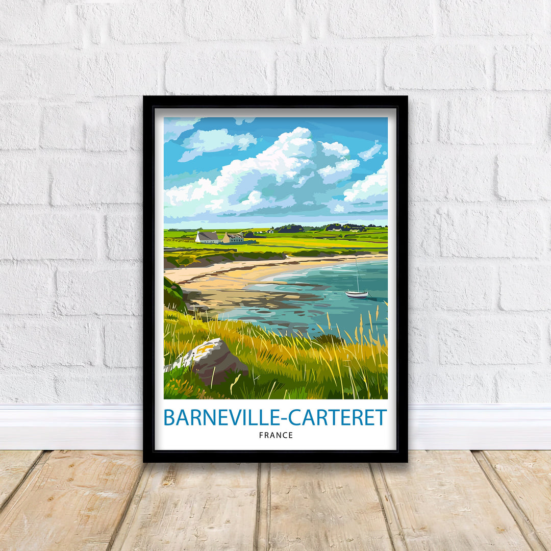 Barneville Carteret France Travel Poster