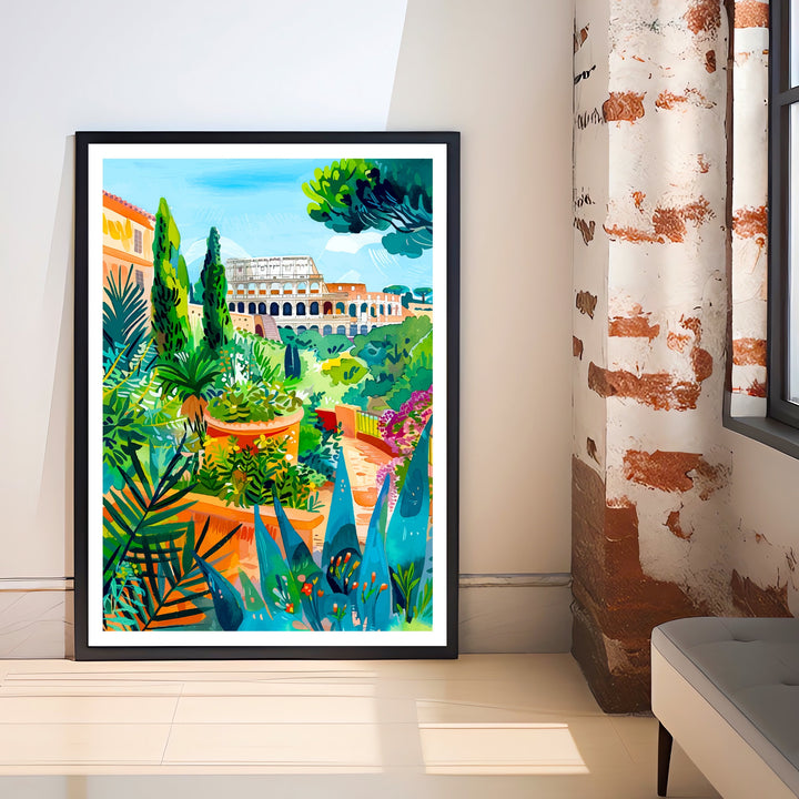 Rome Italy Travel Poster Rome Wall Art Italy Travel Poster Rome Home Decor Italy Illustration Travel Gift for Rome Italy Wall Art