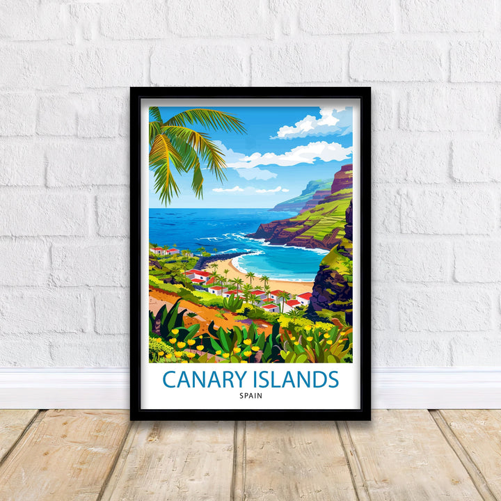 Canary Islands Travel Poster