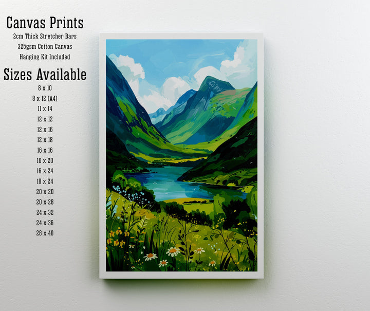 Glencoe Scotland Travel Poster