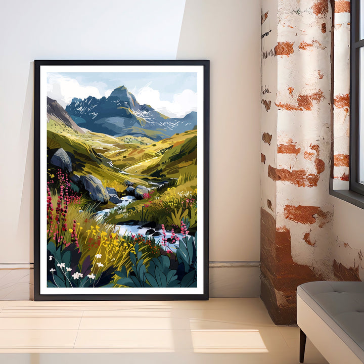 Snowdonia Wales Travel Poster
