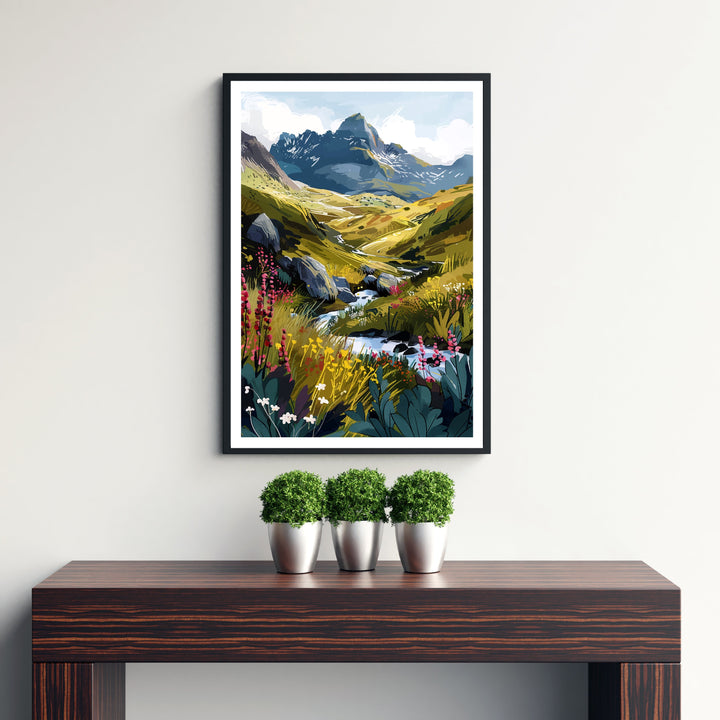 Snowdonia Wales Travel Poster