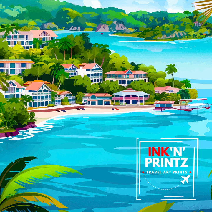 Ocho Rios Jamaica Travel Poster