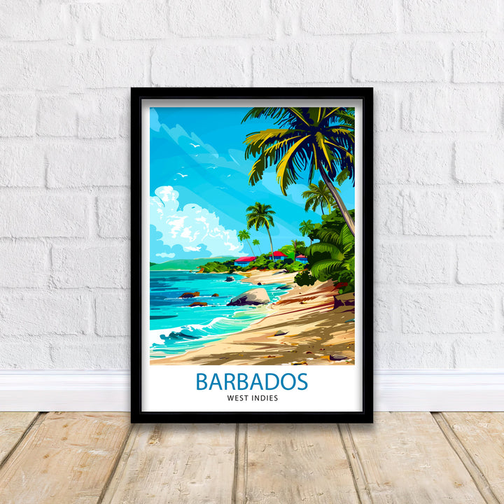 Barbados Travel Poster
