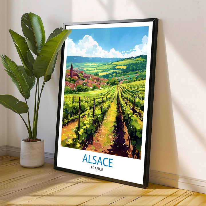 Alsace France Travel Poster