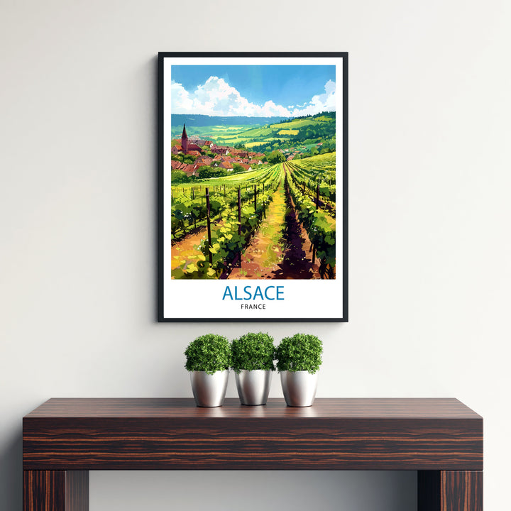 Alsace France Travel Poster