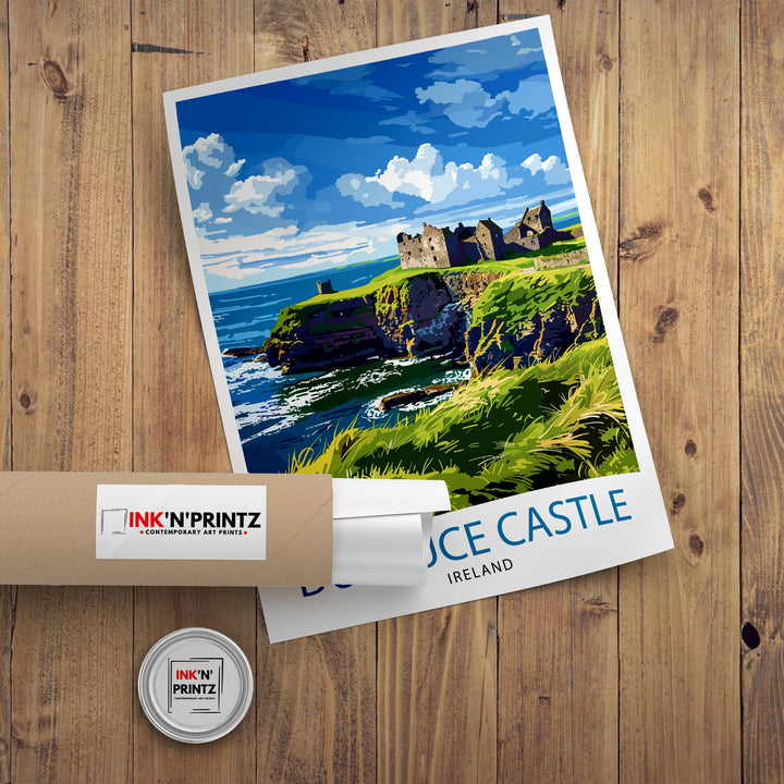 Dunluce Castle Northern Ireland Travel Poster