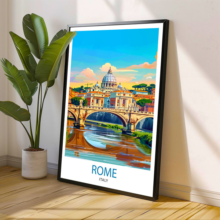 Rome Italy Travel Poster