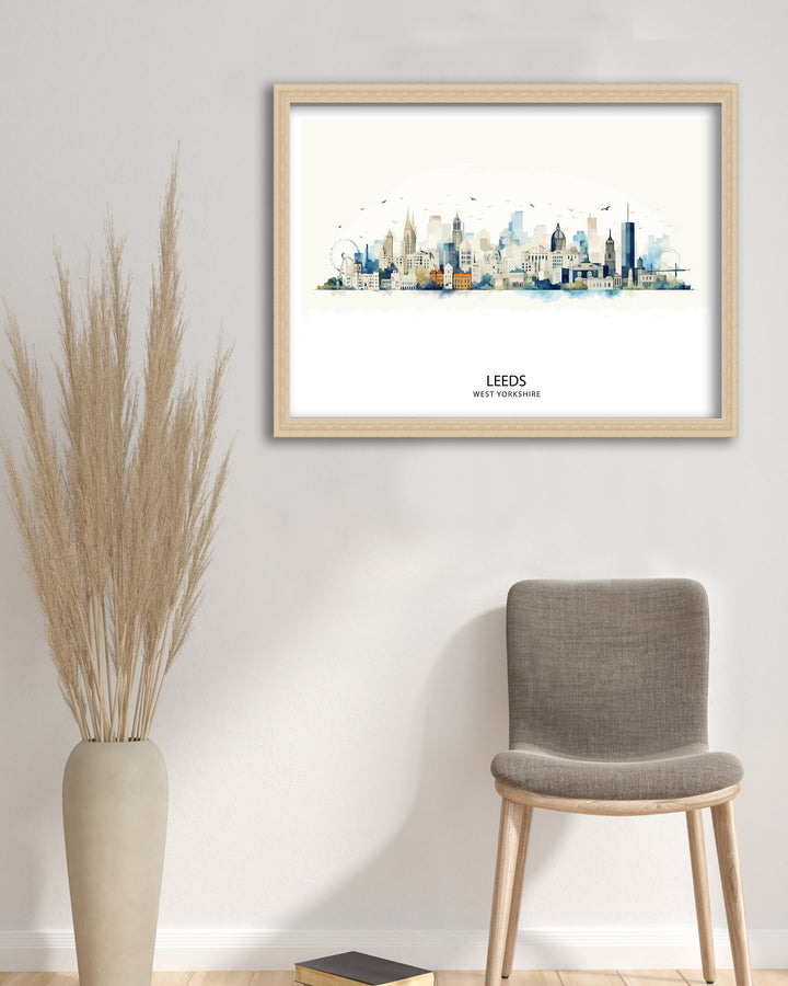Leeds Skyline Poster