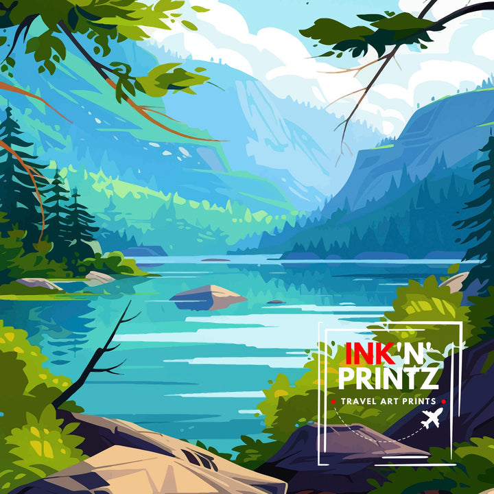 Huntington Lake California Travel Poster