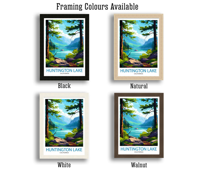 Huntington Lake California Travel Poster