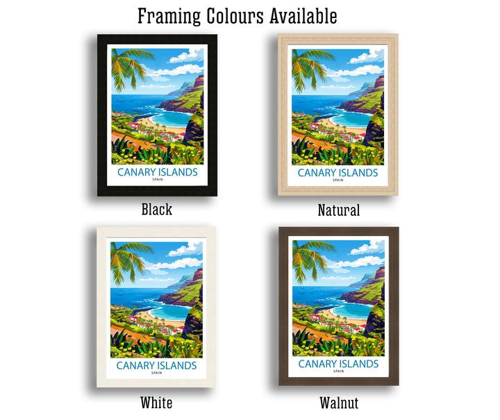 Canary Islands Travel Poster