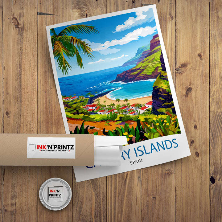 Canary Islands Travel Poster