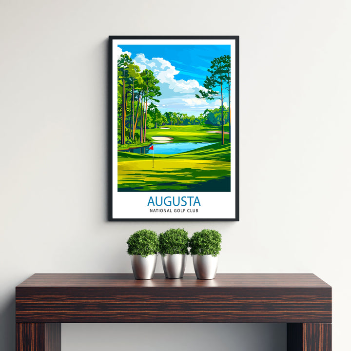 Augusta National Golf Club Georgia Travel Poster