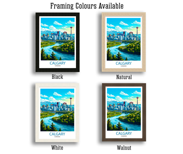 Calgary Canada Travel Poster