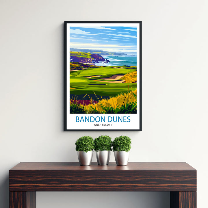 Bandon Dunes Golf Resort Oregon Travel Poster
