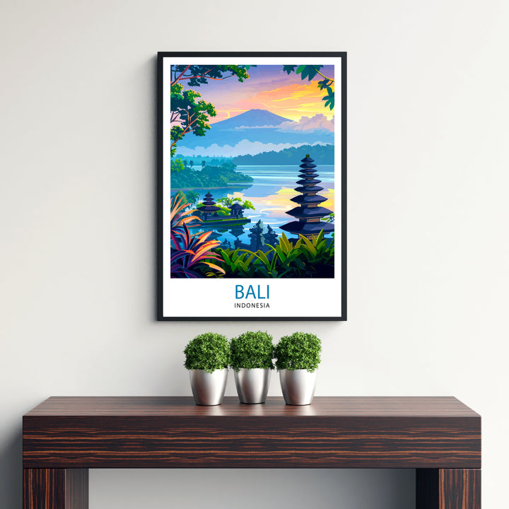 Bali Indonesia Travel Poster