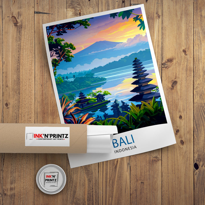 Bali Indonesia Travel Poster