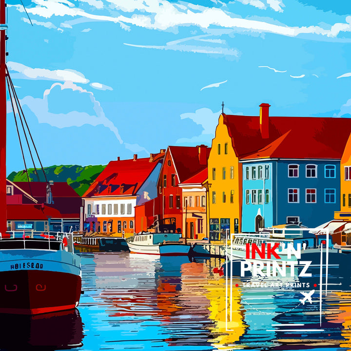 Klaipeda Lithuania Travel Poster