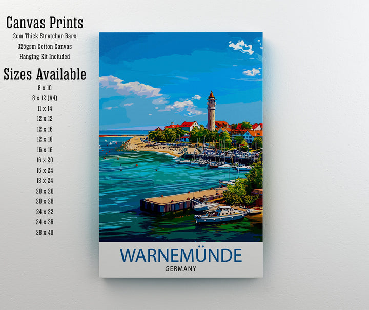 Warnemunde Germany Travel Poster