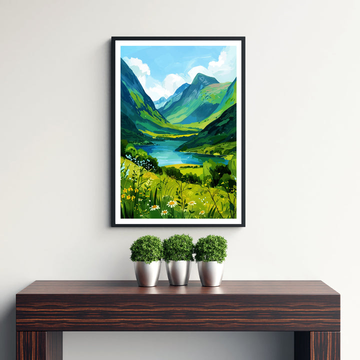 Glencoe Scotland Travel Poster