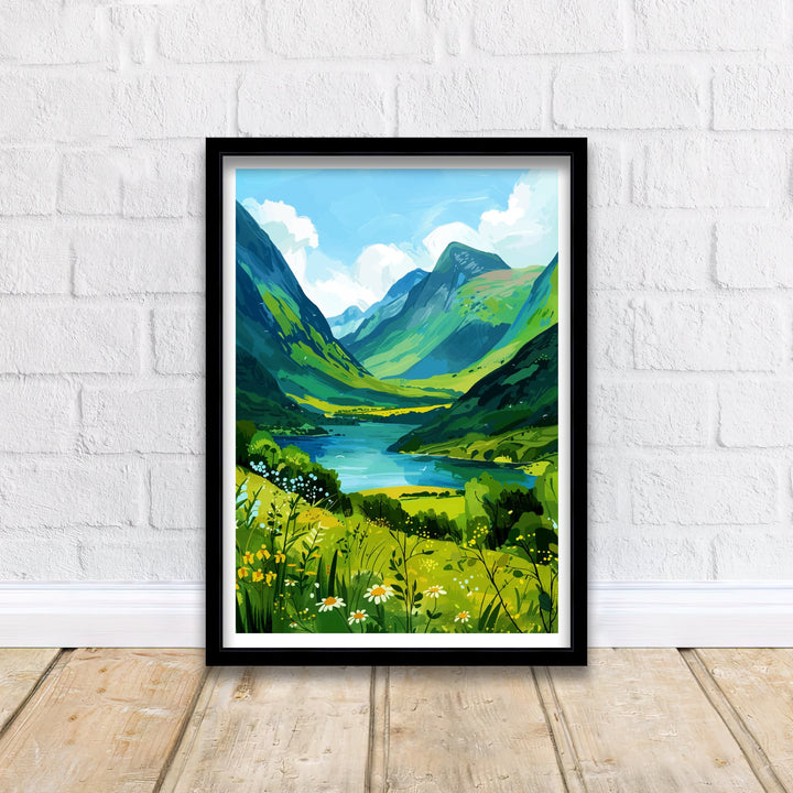 Glencoe Scotland Travel Poster