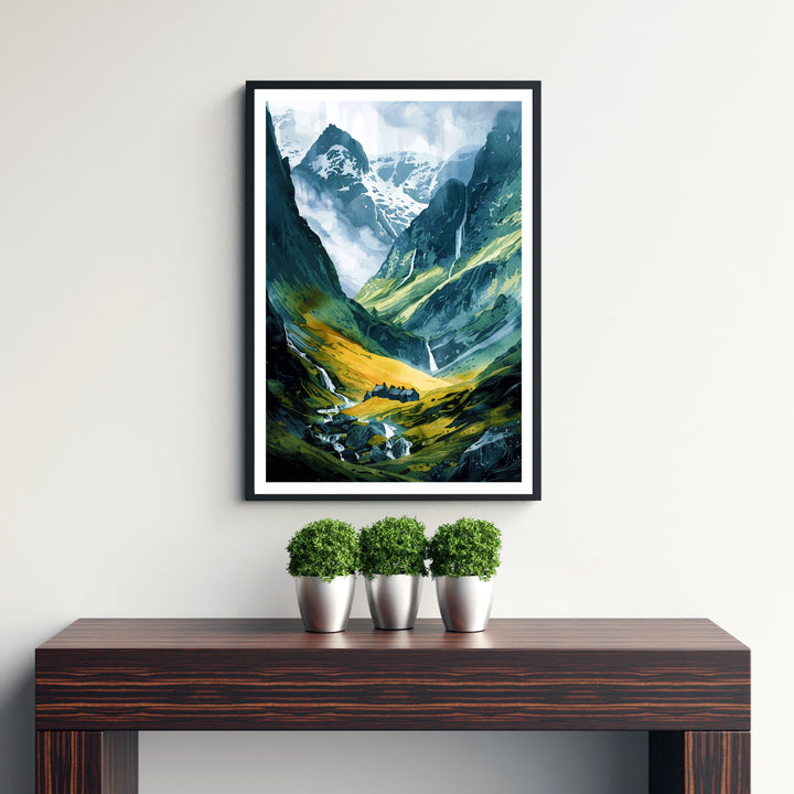 Glencoe Scotland Travel Poster