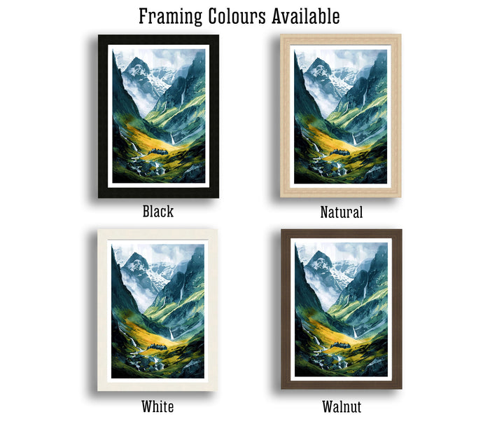 Glencoe Scotland Travel Poster