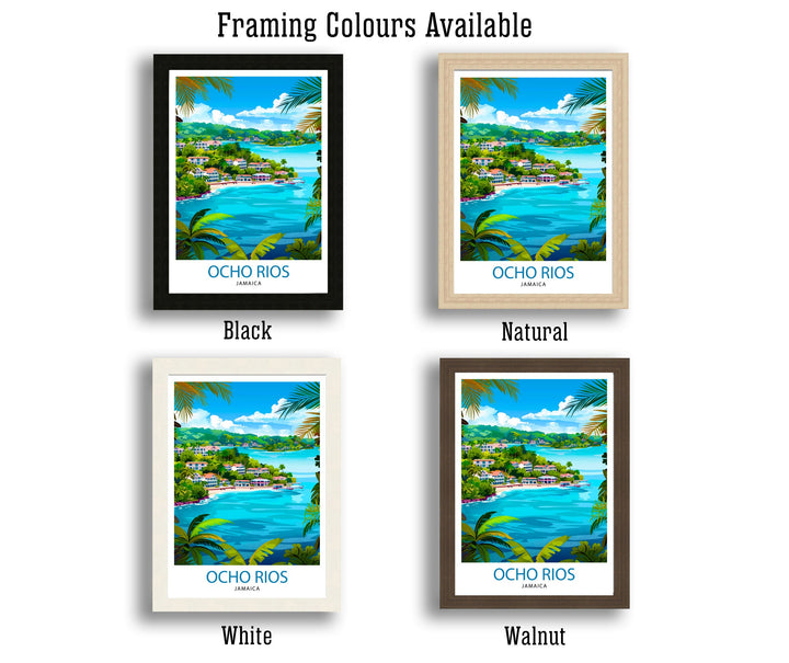 Ocho Rios Jamaica Travel Poster