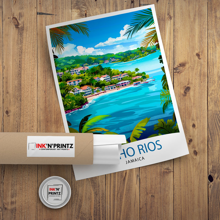 Ocho Rios Jamaica Travel Poster