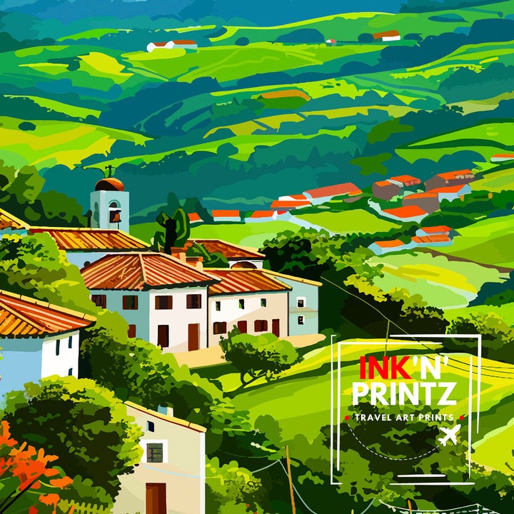 Basque Country Travel Poster