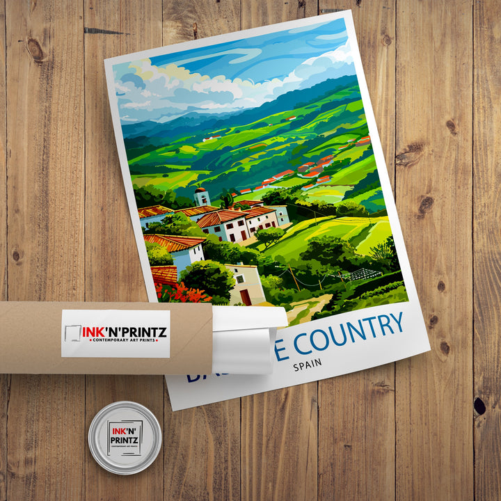 Basque Country Travel Poster