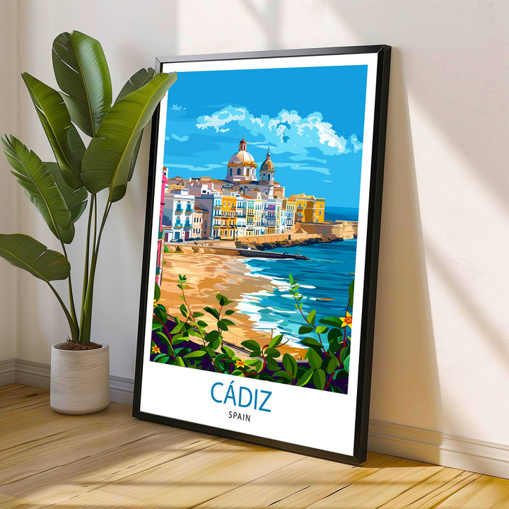 Cádiz Spain Travel Poster