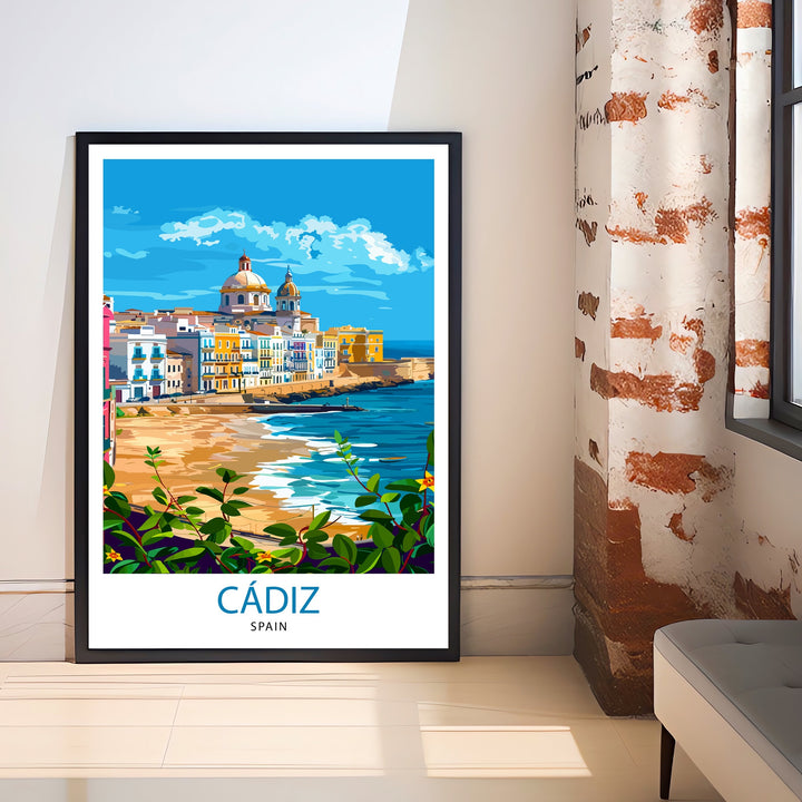 Cádiz Spain Travel Poster