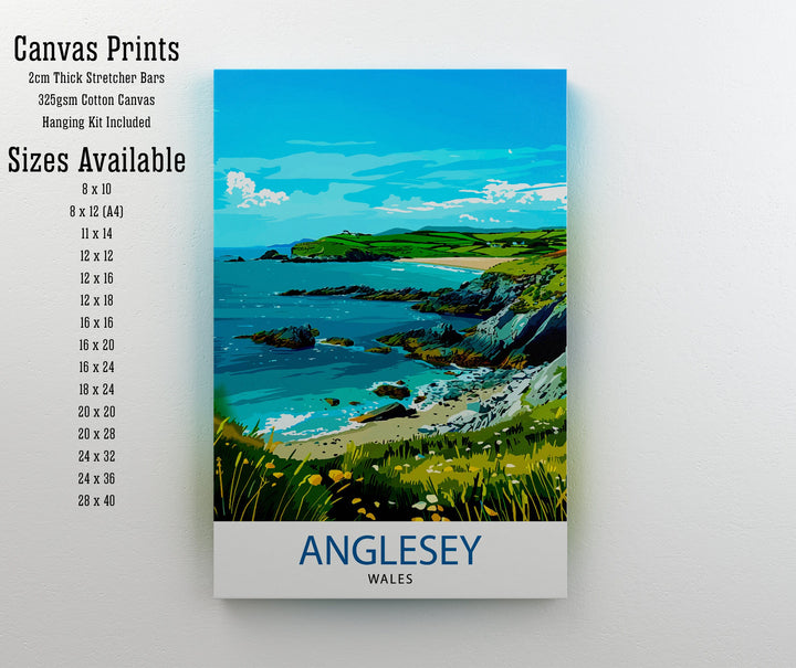 Anglesey Wales Travel Poster