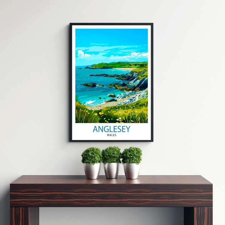 Anglesey Wales Travel Poster