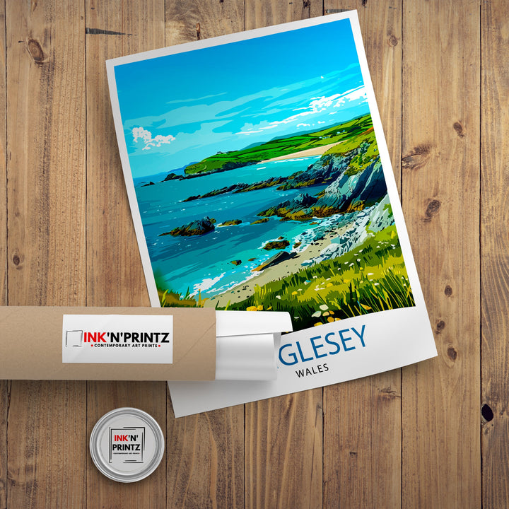 Anglesey Wales Travel Poster