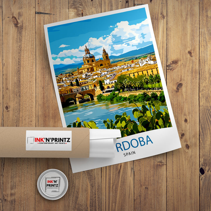 Cordoba Spain Poster Cordoba Decor Cordoba Poster Cordoba Art Cordoba Wall Art Gift for History Lovers Cordoba Home Decor