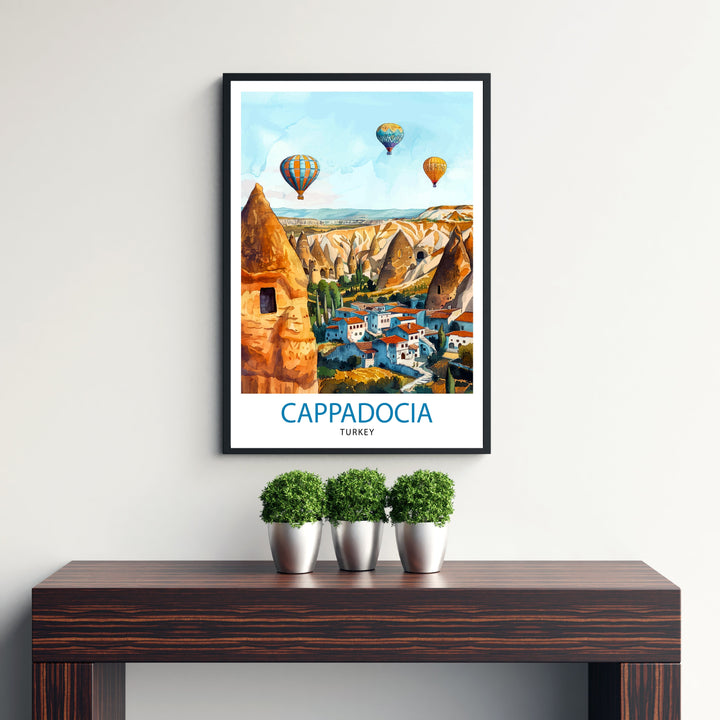 Cappadocia Turkey Travel Poster