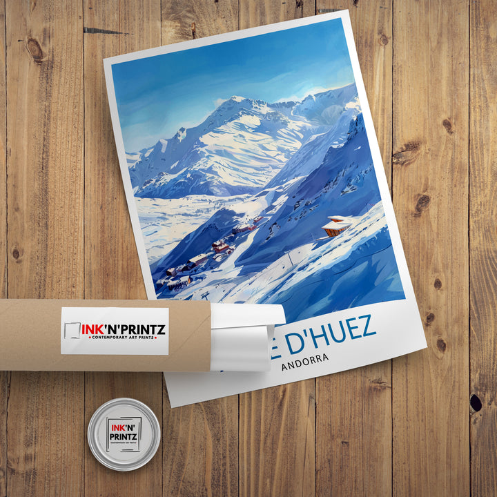 Alpe d'Huez Poster Alpe d'Huez Decor Alpe d'Huez Poster Alpe d'Huez Art Alpe d'Huez Wall Art Gift for Skiing Fans Alpe d'Huez Home Decor