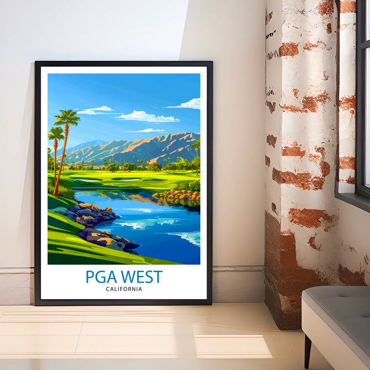 PGA West La Quinta California Golf Course Travel Poster